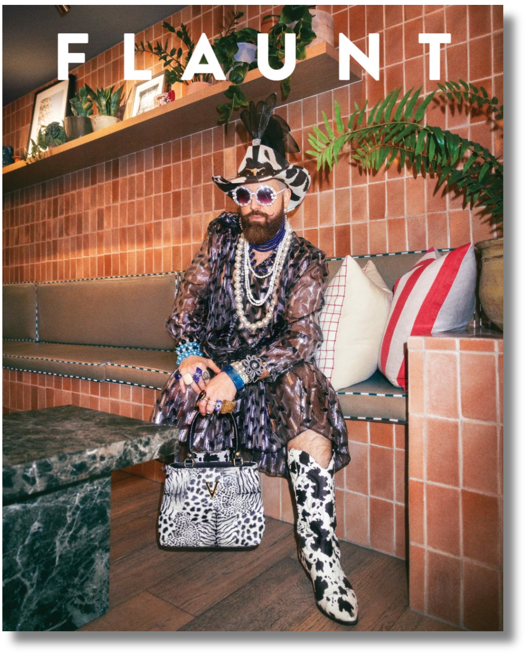 Jordi Luke on the cover of FLAUNT Magazine